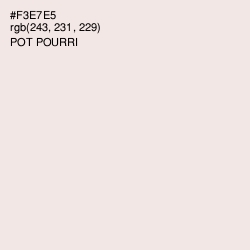 #F3E7E5 - Pot Pourri Color Image